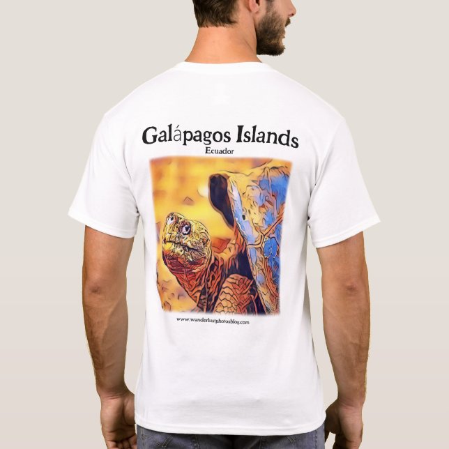 Erkunden Sie heute den T - Shirt der Galápagos-Ins (Rückseite)