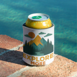 Erkunden Sie mehr - Retro Mountain & Forest Advent Dosenkühler