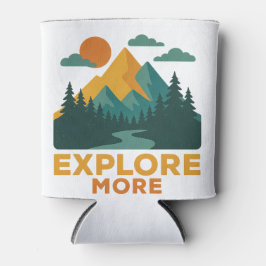 Erkunden Sie mehr - Retro Mountain & Forest Advent Dosenkühler