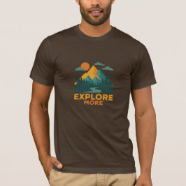 Erkunden Sie mehr - Retro Mountain & Forest Advent T-Shirt