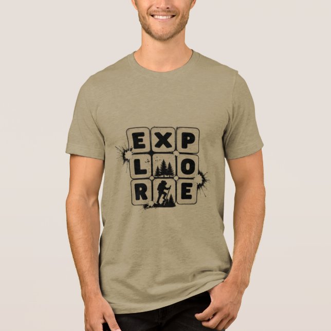 erkunden Tri-Blend shirt (Vorderseite)