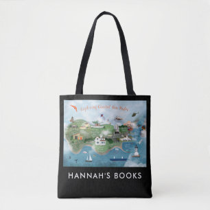 Erkundung der Küste San Pedro Illustration Tasche