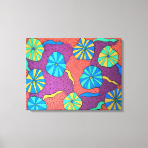 Erkundung der Tiefen Abstrakte Kunstdrucke Leinwanddruck