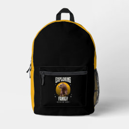 Erkundung des Familienabenteuers Bedruckter Rucksack
