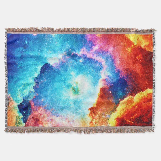 Erkundung des farbenfrohen Nebels Kunst Decke (Vorderseite)