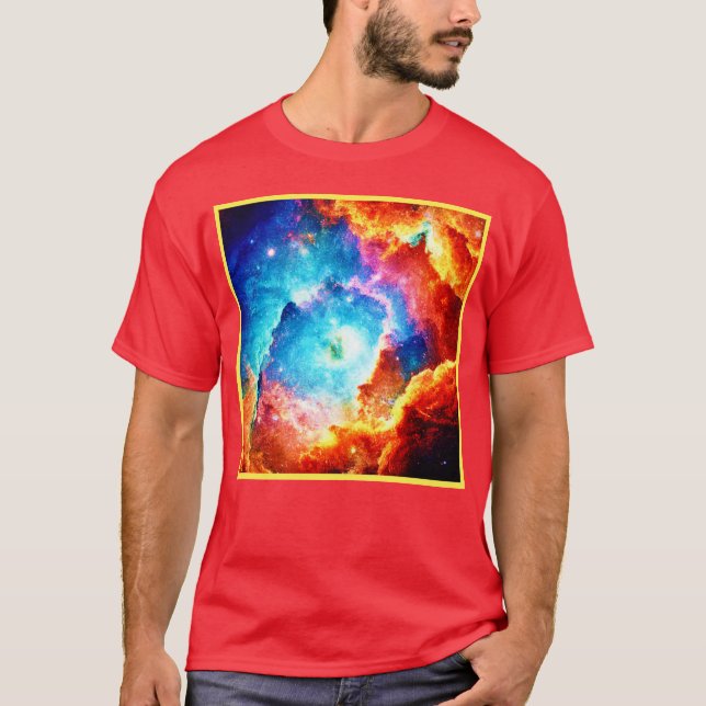 Erkundung des farbenfrohen Nebels Kunst T-Shirt (Vorderseite)