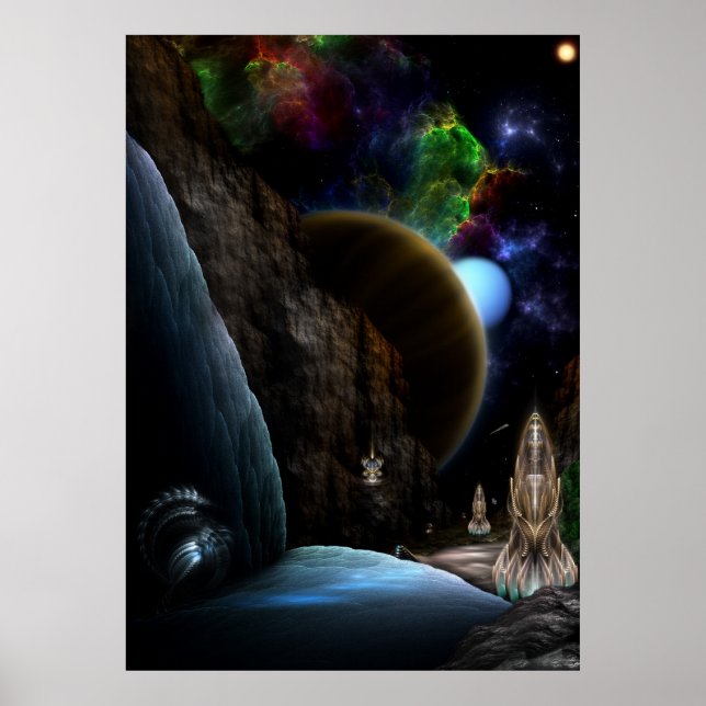 Erkundung des Fraktal Art Wall Poster (Vorne)