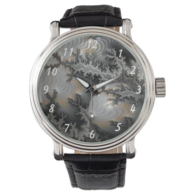 Erkundung des Mandelbrot-Reiches Armbanduhr (Vorderseite)