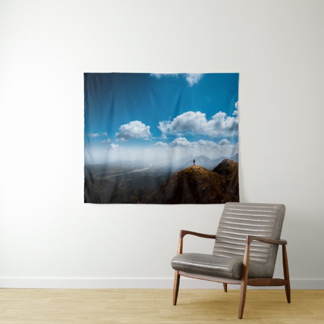Erkundung neuer Höhen Wandteppich (Beispiel (Horizontal))