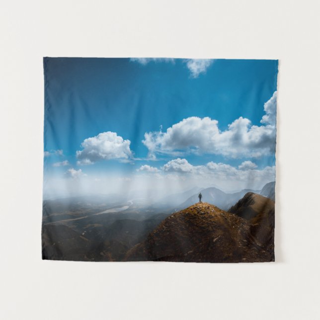 Erkundung neuer Höhen Wandteppich (Vorderseite (Horizontal))