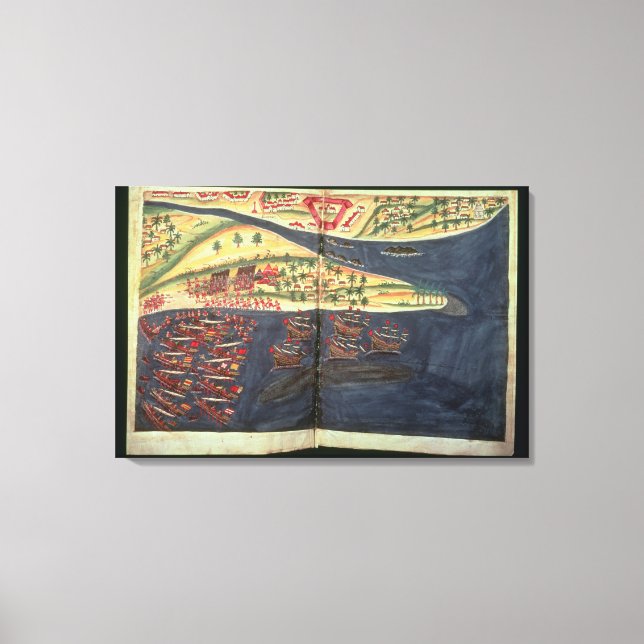 Erkundungsplan für Surat Leinwanddruck (Vorderseite)