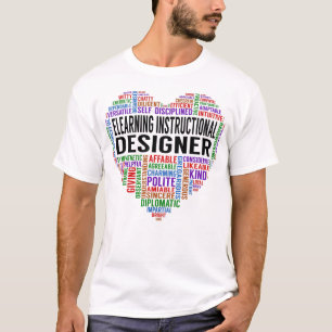 Erläuterung des Leitungs-Designer-Herzens T-Shirt
