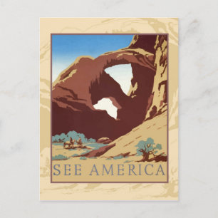 Erlebe Amerika Postkarte