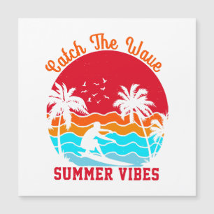 Erlebe die Sommer-Wellenvibes Magnetkarte