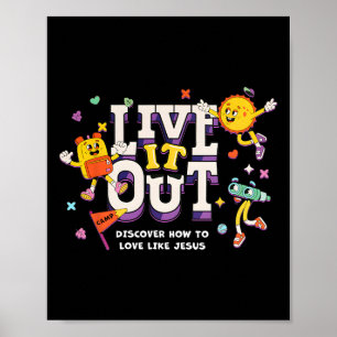 Erlebe es aus Liebe wie Jesus Vbs 2025 Christliche Poster