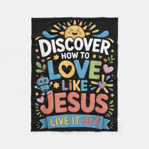 Erlebe es Bible School Christliches Lager Vbs 2025 Fleecedecke
