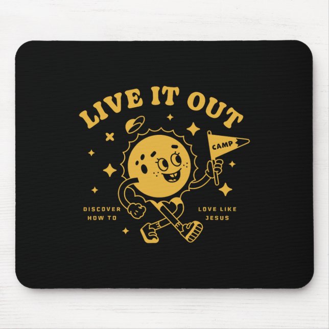 Erlebe es Vbs 2025 Bibelschule Christliche Jugend Mousepad (Vorne)