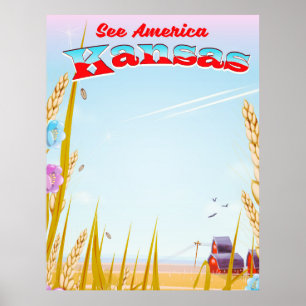 Erleben Sie Amerika! - Kansas Poster