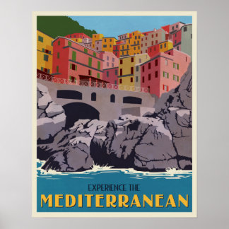 Erleben Sie das Mittelmeer Poster