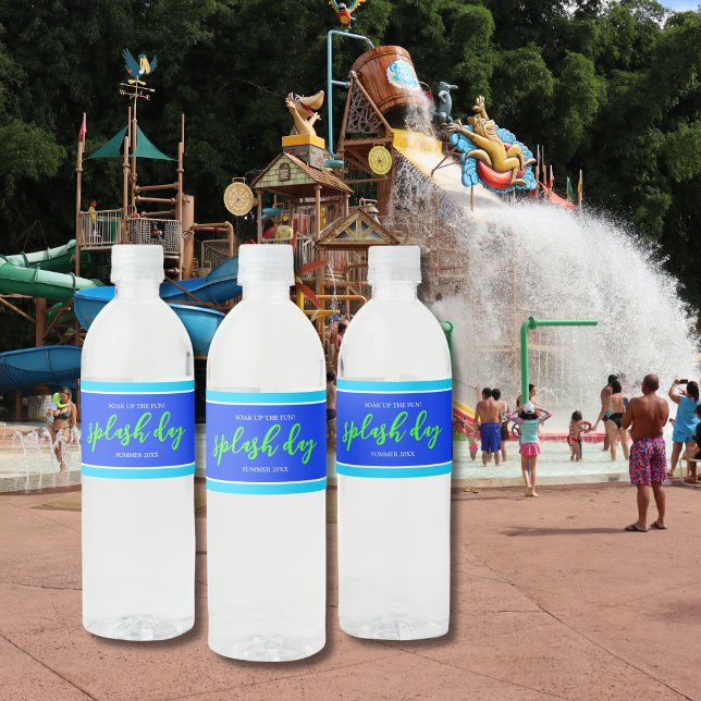 Erleben Sie den Fun Blue Neon Green Summer Splash  (Von Creator hochgeladen)