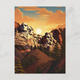 Erleben Sie den Grandeur des Berges Rushmore #9 Postkarte