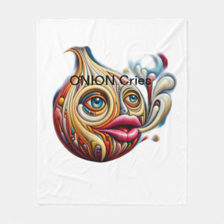 🎨 Erleben Sie die emotionale Reise eines ONION. Fleecedecke