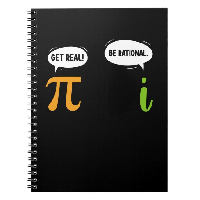 Erleben Sie echte, rationale Mathematik pi Day Gee Notizblock (Vorderseite)
