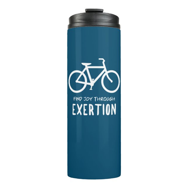 Erleben Sie Freude durch das Fahrradfahren Thermosbecher (Vorderseite)