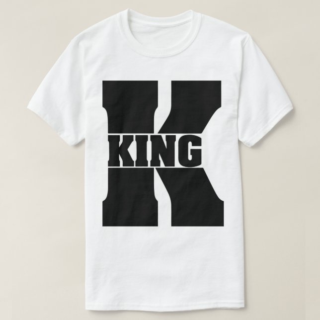 Erleben Sie Royalty in jedem Stich - King White T-Shirt (Design vorne)