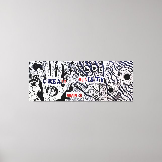 Erleben Sie wieder Realität Leinwanddruck (Vorderseite)