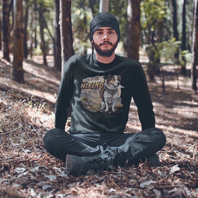 Erlebnis des Wanderhundes im Freien Sweatshirt (Von Creator hochgeladen)