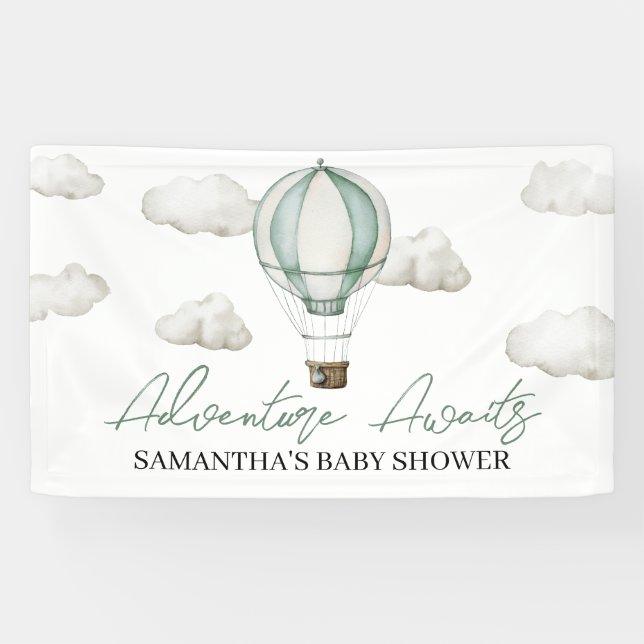 Erlebnis erwartet Baby Shower Banner (Horizontal)