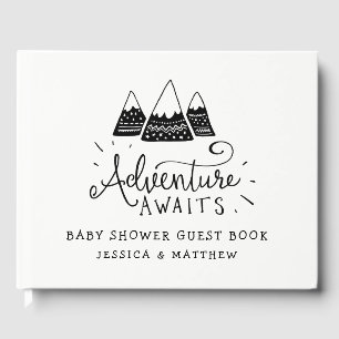 Erlebnis erwartet Baby Shower Einladungen Gästebuch