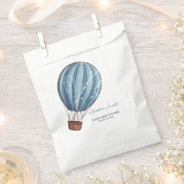 Erlebnis erwartet Blue Hot Air Ballon Baby Dusche Geschenktütchen