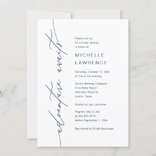 Erlebnis erwartet, Brautparty Dinner Party Einladung