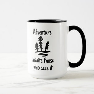 Erlebnis erwartet Camping Forest Zwei-Tone-Tasse Tasse