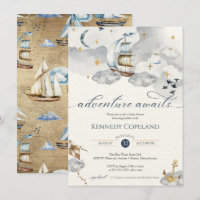 Erlebnis erwartet Dreamy Nautical Ship Baby Shower