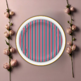 Erlebnis erwartet festliche Blue Pink Baby Dusche Pappteller