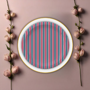 Erlebnis erwartet festliche Blue Pink Baby Dusche Pappteller