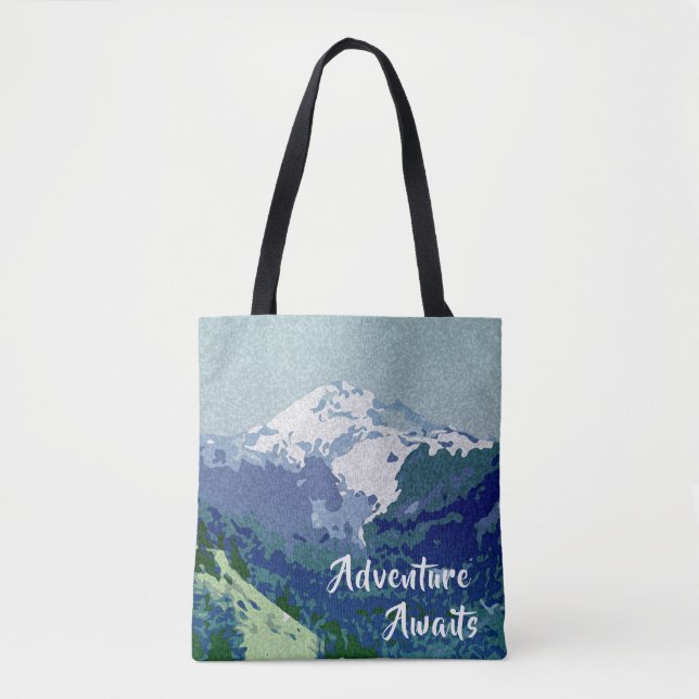 Erlebnis erwartet Mt. Hood Tasche (Vorderseite)