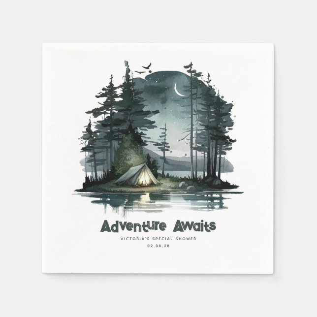 Erlebnis erwartet Wild Nature Themed Napkins Serviette (Vorderseite)