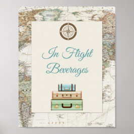 Erlebnis erwartet World Travel Map Modern Poster