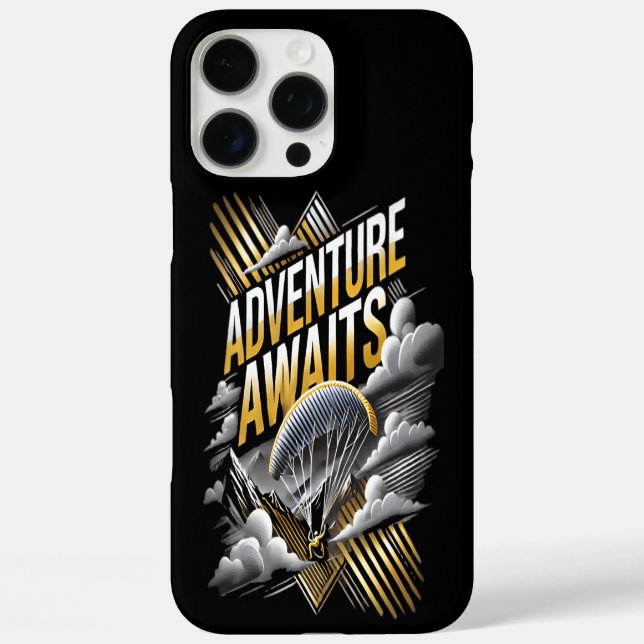 Erlebnis mit dem fesselnden Fallschirm-Abstieg iPhone 16 Pro Max Hülle (Rückseite)