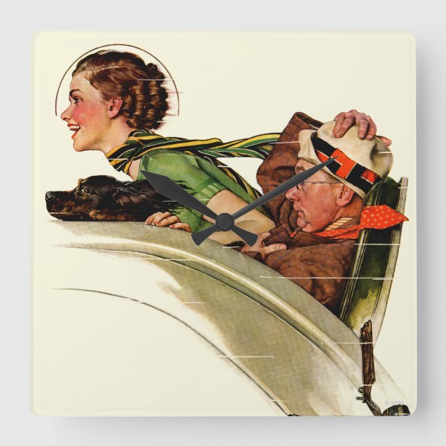 Erlebnis Quadratische Wanduhr (Vorderseite)