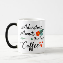 Erlebnis wartet aber erste Tasse für die Kaffeemot