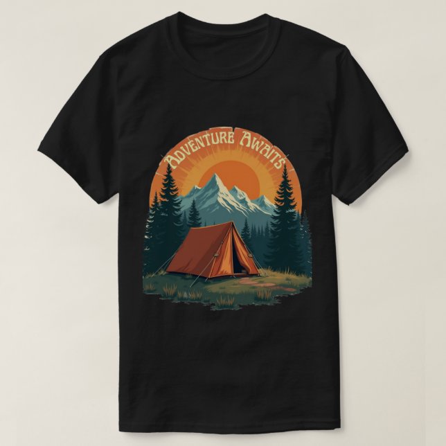 Erlebnis wartet auf Sie - ins Wilde T-Shirt (Design vorne)