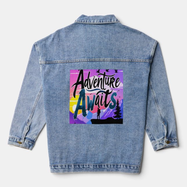 Erlebnis wartet jeansjacke (Rückseite)