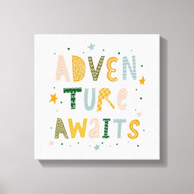 Erlebnis wartet leinwanddruck (Vorderseite)