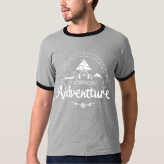 Erlebnis wartet T - Shirt - kühne Front, Inspirier