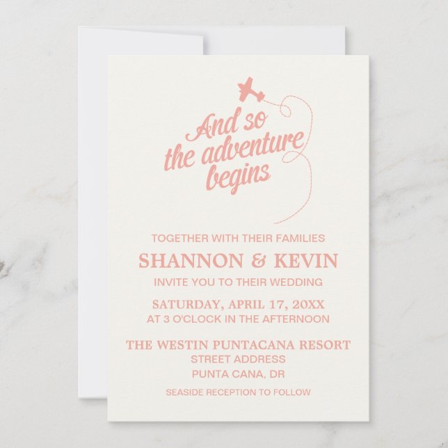 Erlebnisanfänger| Bestimmungsort - Einladung (Vorderseite)